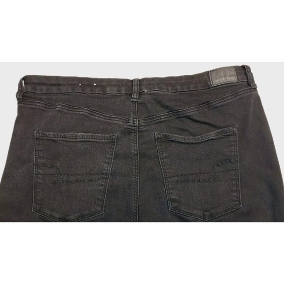 American Eagle Womens Black Size 20 Ne(x)t Level Stretch Jeans 40x30 Curvy - Picture 3 of 7